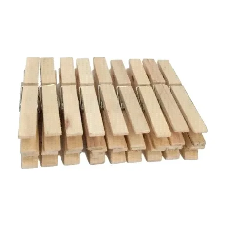 Broches de madera x 12